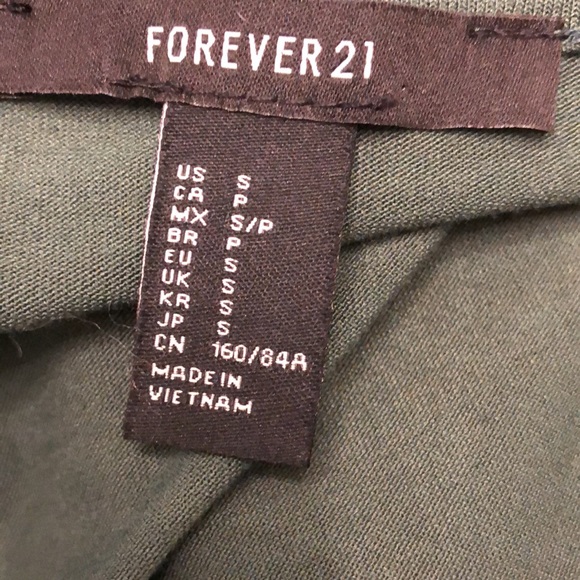 Forever 21 Olive Green Wrap Dress - Picture 6 of 6